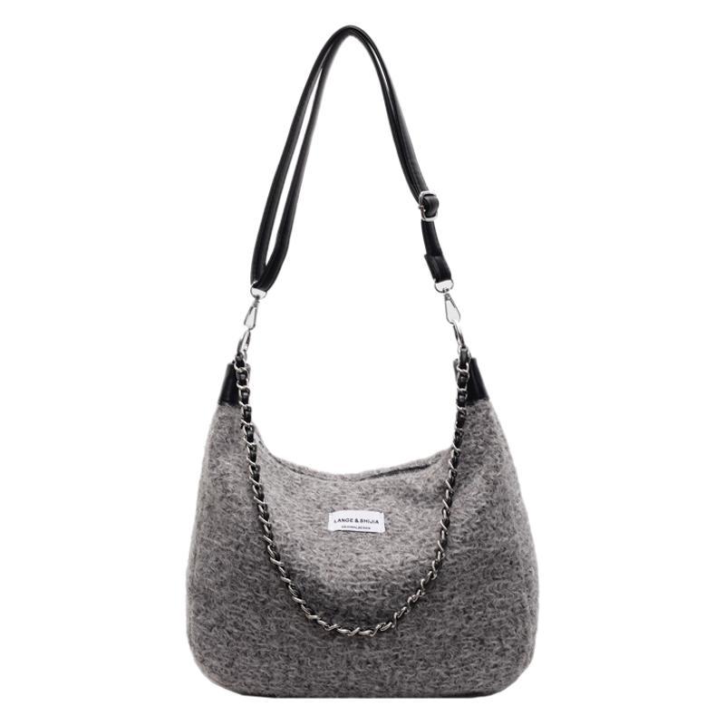 Plush Bag Autumn and Winter Fluffy Texture Messenger Bag Women's Fashion Korean Version Versatile Bag Chain Underarm Bag Women