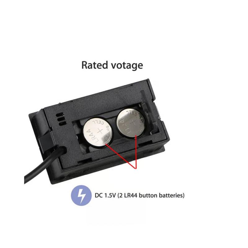 Mini Digitales LCD Thermometer mit Metallsonde Heim Innen Außen Temperaturdetektor