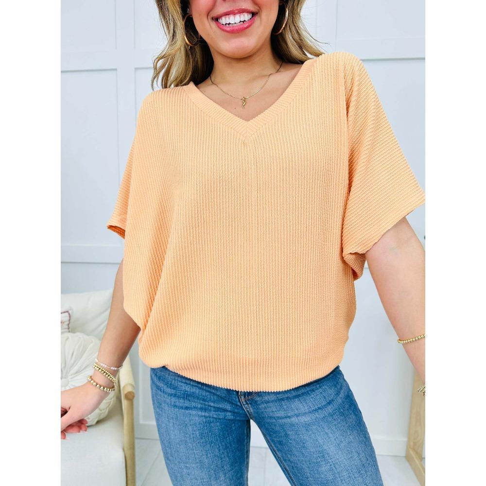 Women's V Neck Short Sleeve Oversized Ribbed T Shirt Casual Commuter Basic Top