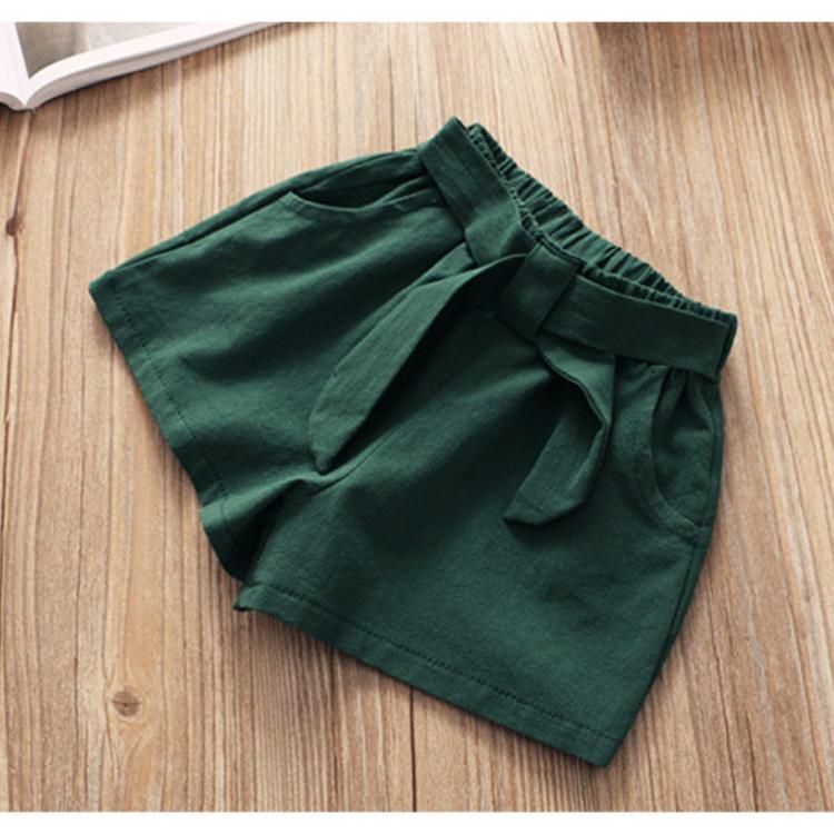 Simple Girls' Sleeveless Two-Piece Suit Fashion Printed Children's Suit