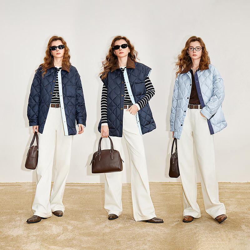 Chuyu Women's Reversible 90% Down Jacket