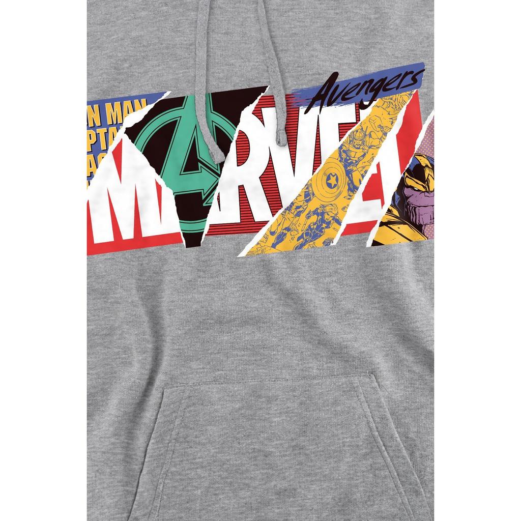 Marvel Mens Scrapbook Logo Hoodie