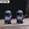 Yixing Zisha Ninja Incense Holder Tea Pet Elegant Lucky Model Tea Figurine Play Toys Tea Statue Ornaments Supplies Workmanship