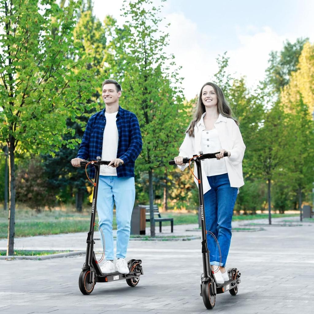 Electric Scooter Adult, 30-35km Range, 8.5" Ultra Light Foldable E Scooter,  350W Motor, 3 Speed Mode, TODIMART T3  for Adults and Teens,Smart App