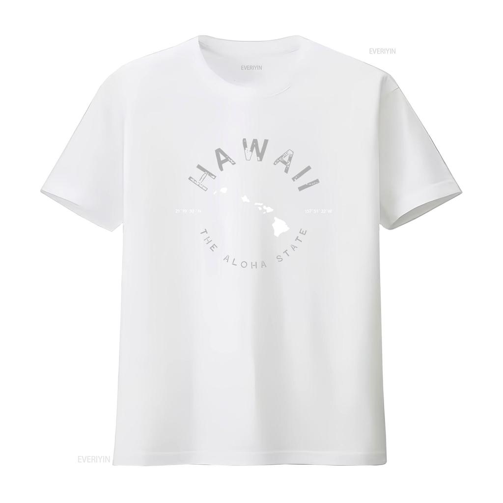 Hawaii  T Shirt vintage Washed Breathable Stylish Unisex designer clothes streetwear Casual homme graphic Comfortable Stretched