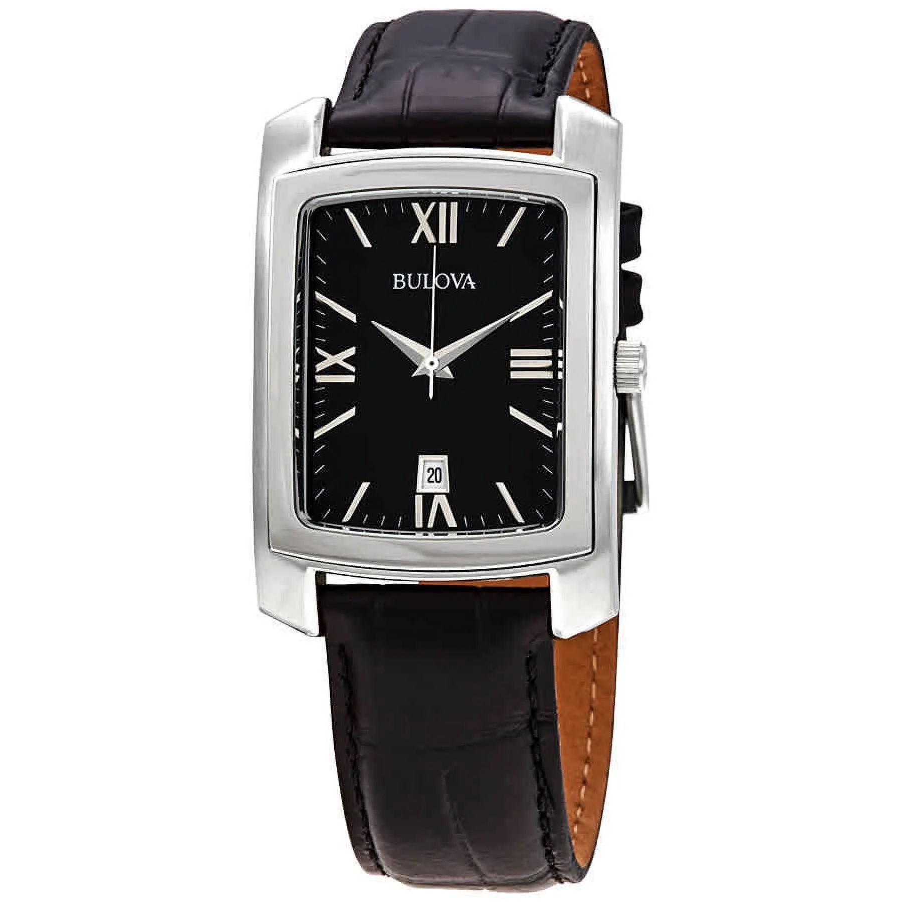

BULOVA Classic Quartz Black Dial Прямоугольные мужские часы 96B269 чёрный