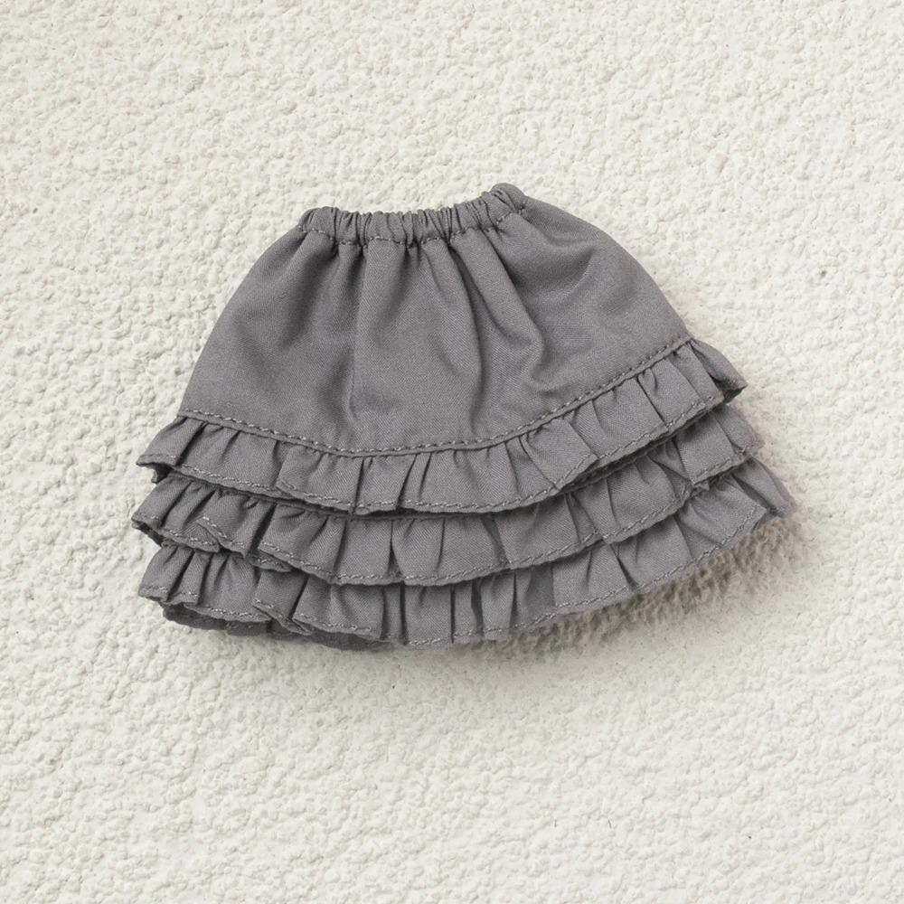 Roupas Blythe Saia Plissada Xadrez Top Tomara-que-caia Vestido de Tule Conjunto Saia com Babados para bonecas Licca Azones Ob22 Ker YMY acessórios