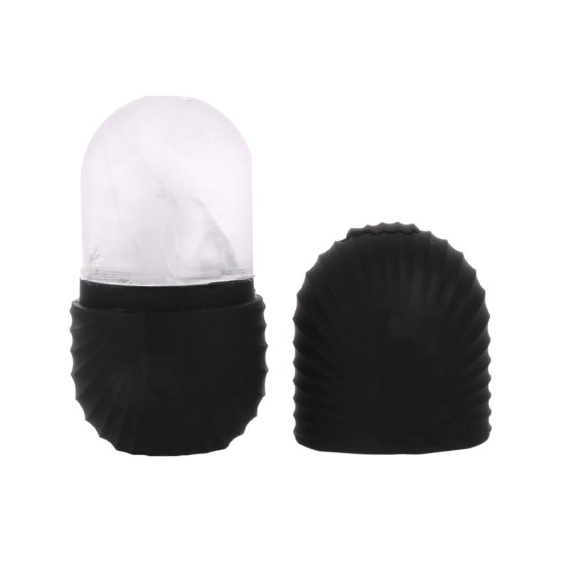 Shell-Shaped Silicone Face Ice Roller, Reusable Ice Cube Tray for Facial Massage and Skin Care