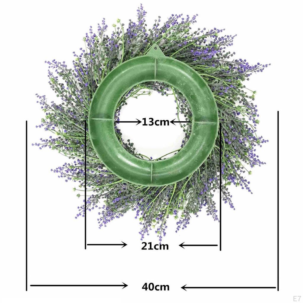 Lavender Wreath " Artificial for Front Door Wall Window Party Decor, Indoor/Outdoor Use