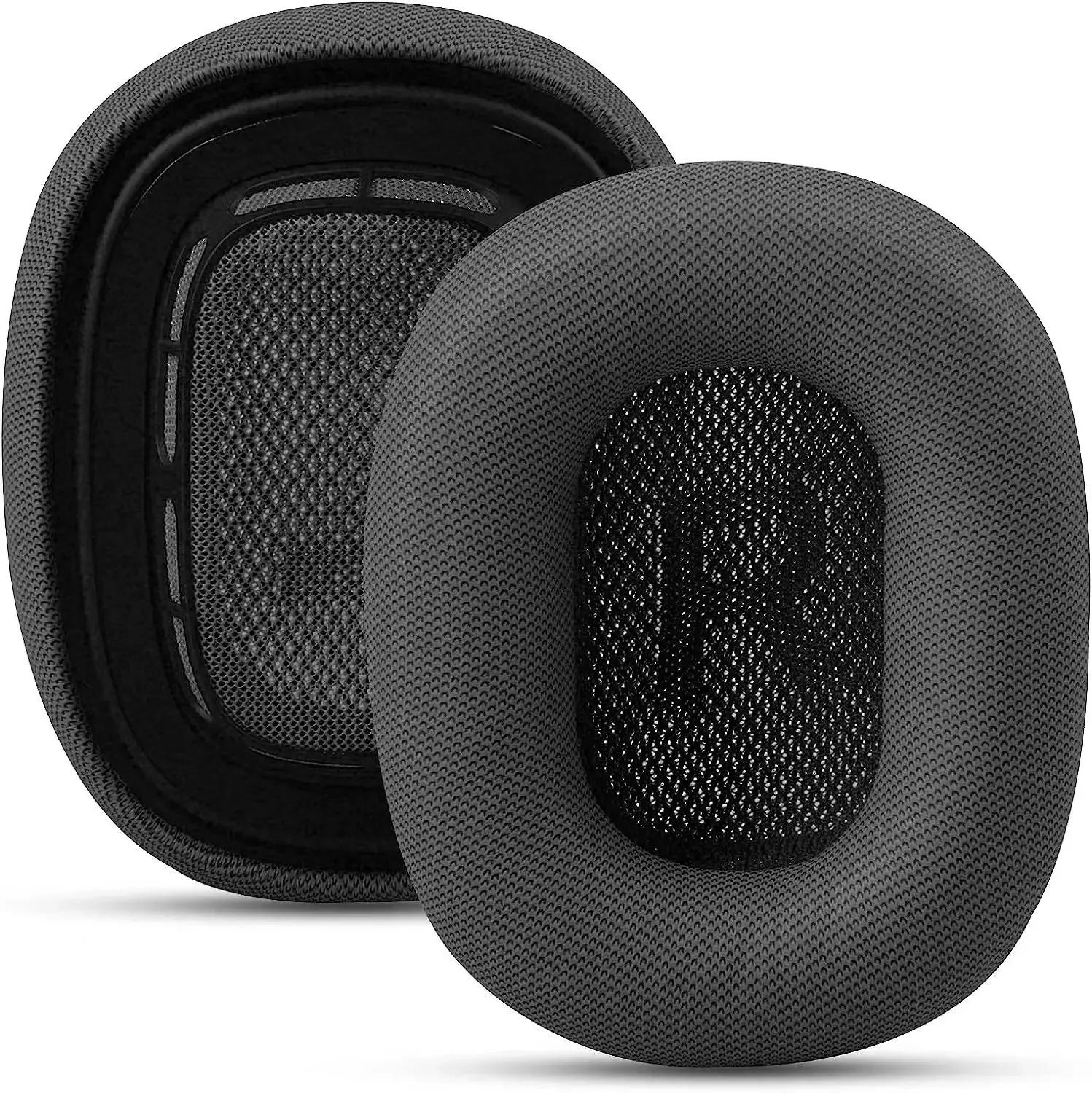 Replacement Original Mesh Fabric Material Ear Pads For AirPods Max Headset Magnetic Attraction Headphone Earmuffs Pillow verde