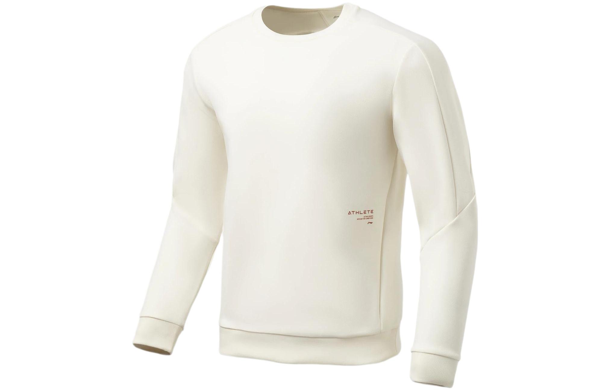 Li Ning Training Collection Fitness Collection Sweatshirt Men s Vanilla White AWDS007-5 XXL