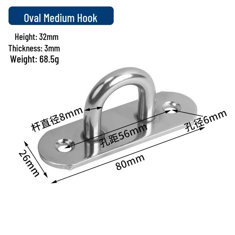 Jinrongda Heavy-Duty Stainless Steel Ceiling Hook for Fans
