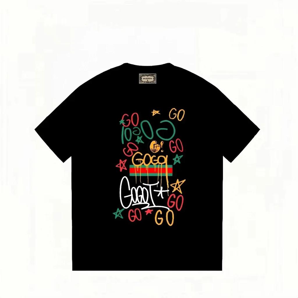 Random Letter Print Designer T-Shirt for and Women, Cotton T-Shirt, Oversized Casual T-Shirts, Letter Print T-Shirt, Fashion