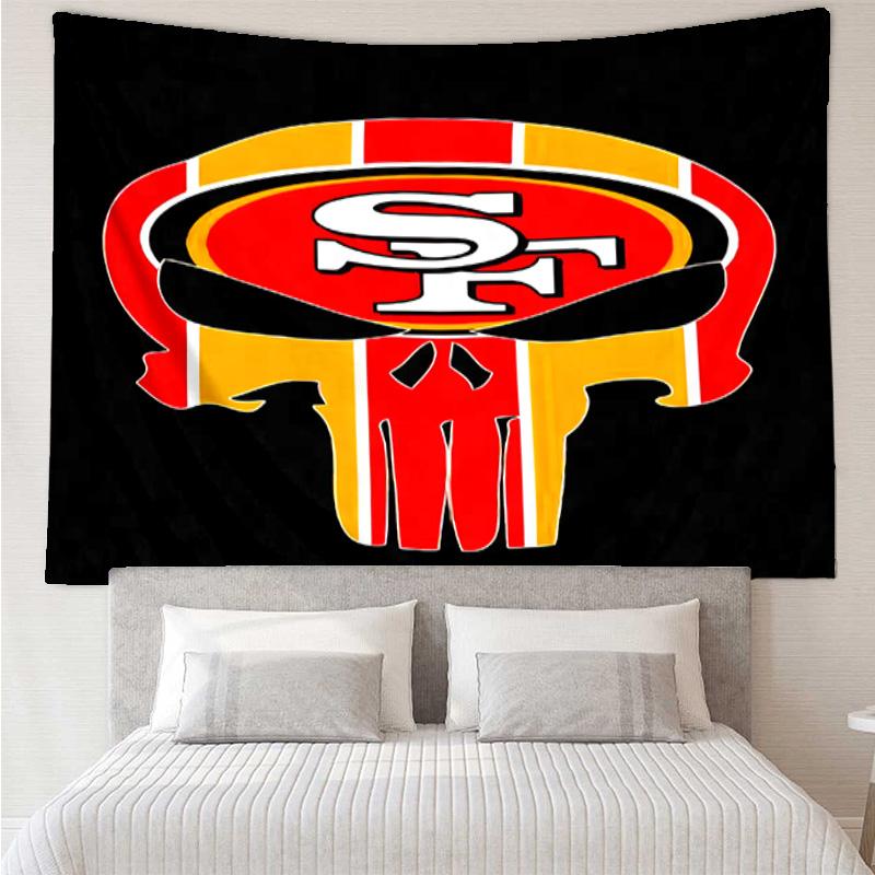 Vintage 49ers Football Quick-Dry Tapestry Hanging for Bedroom,Livingroom, Playroom,Decor Art Room Wall Tapestry Holiday and Birthday Gifts