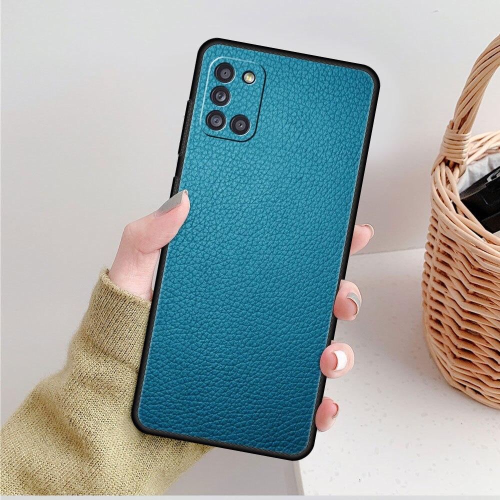 For Samsung Galaxy A21s A71 A12 A72 A41 A31 A02s A51 A52 A32 4G A22 A73 A03s A52s 5G A33 Original Leather Pattern Phone Case