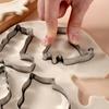 Adorable Kitten Cartoon Creative Baking Cookie Cutter Set of 5