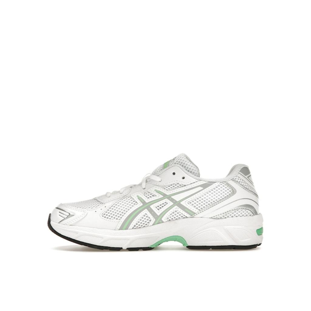 ASICS Gel 1130 GS White Piedmont Grey Green Kids Sneakers 1204A163-106