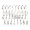 16Pcs Stainless Steel Teaspoon and Fruit Fork Set Afternoon Tea Small Dessert Spoon Fork Kitchen Tableware Western Style Dinnerware