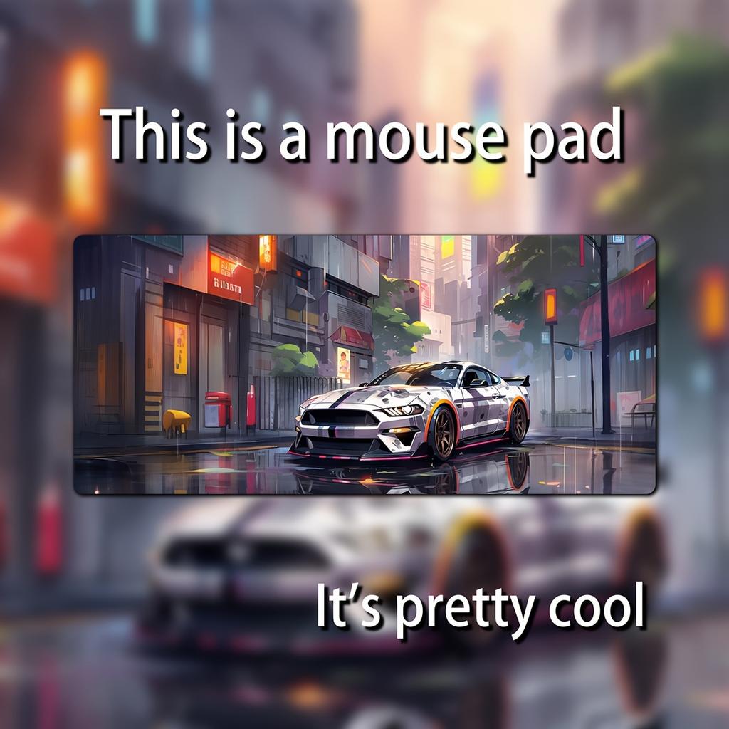Anime Cool Doodle Large Mouse Pad gamer sports-car desk pad gaming accessories Non-slip Table Mat Writing keyboard Mat speed