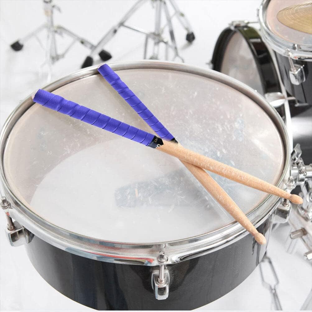 SUPVOX 6rolls Non-slip Drum Stick Wrap Sweat-absorbent Tapes for Drumsticks and Easy To Install Comfortable Grip for Percussion Instruments Bright