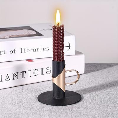 2 Pieces Creative Portable Cup Metal Candlestick - Perfect for Living Room, Dining Table, Wedding & Festival Party Decor Gifts