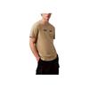 Soft Breathable Casual Crew Neck Short Sleeve T-Shirt Men Tops Khaki-Green 4RB807G-100