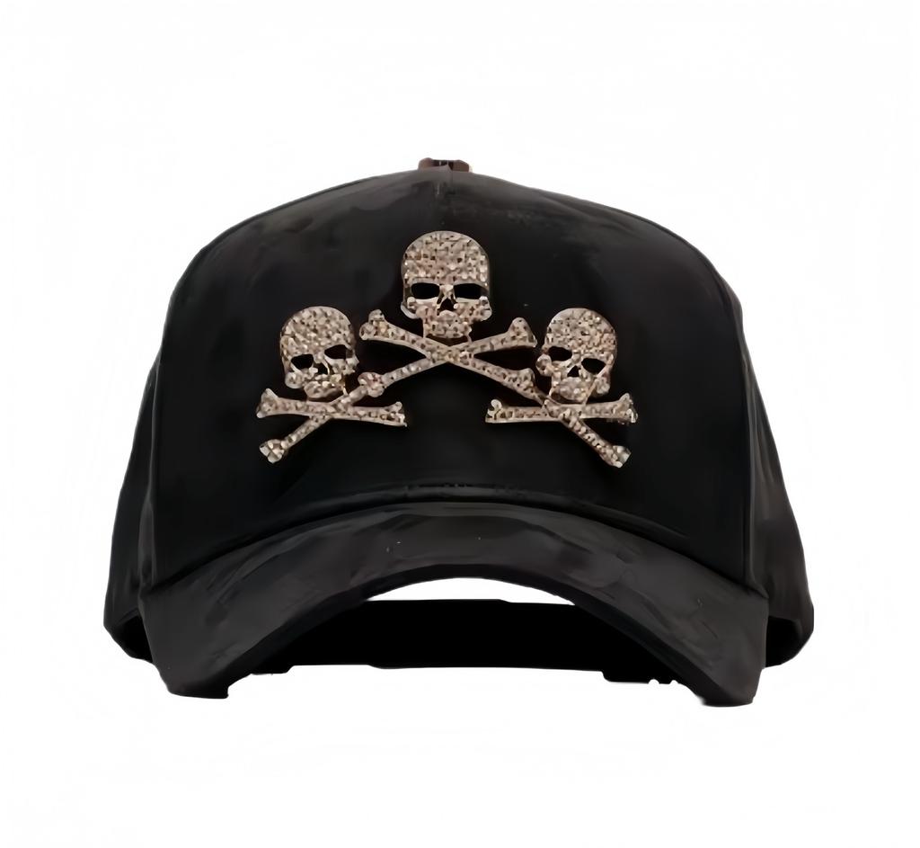 Wholesale Yo No Pesco Star Satin Lined Terry Dobby Embroidered Bling Sports Cap 5 Panel Rhinestone Brim Baseball Caps Barbas
