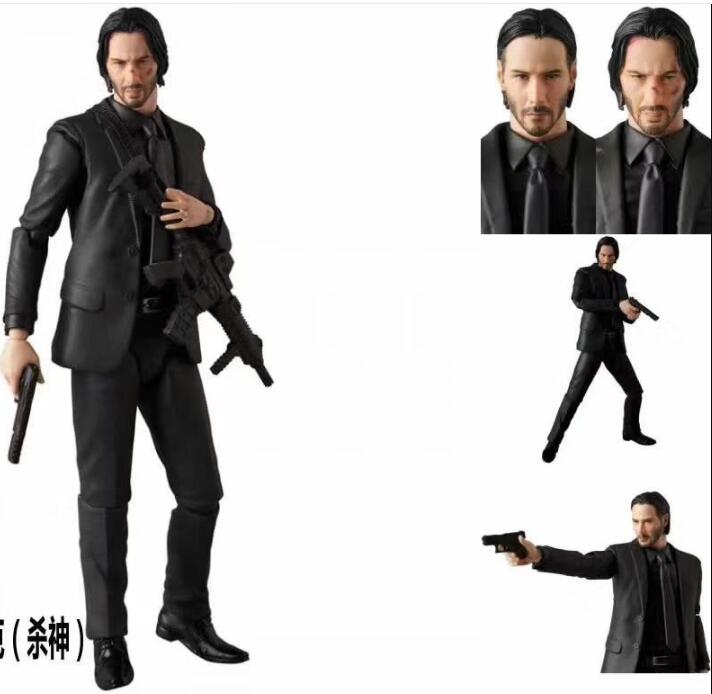

17cm John Wick Chapter 2 Action figure toys doll Christmas gift with box чёрный