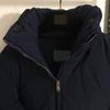 Autumn South Oil Season New Triangle Mark Decorative Pocket Hat Can Store Long Sleeve Hooded Down Jacket