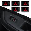 uldf10 10/20/50Pcs Car Epoxy Resin Badge Indoor Decoration Sticker For Mitsubishi Space Star Eclipse Cross ASX Lancer 9 Galant Ralliart