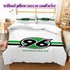 Hannover 96 Pattern Bedding Quilt Set Quilt Cover Pillowcase Home Decoration Birthday Gift (1 * Duvet Cover + 2 * Pillowcase, Without Core)