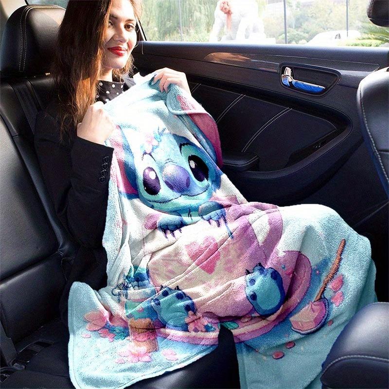 1pc Stitch Printing Blanket - Soft, All-Season Throw for Living Room, Bedroom,Personalized Gift with Adorable Cartoon Design
