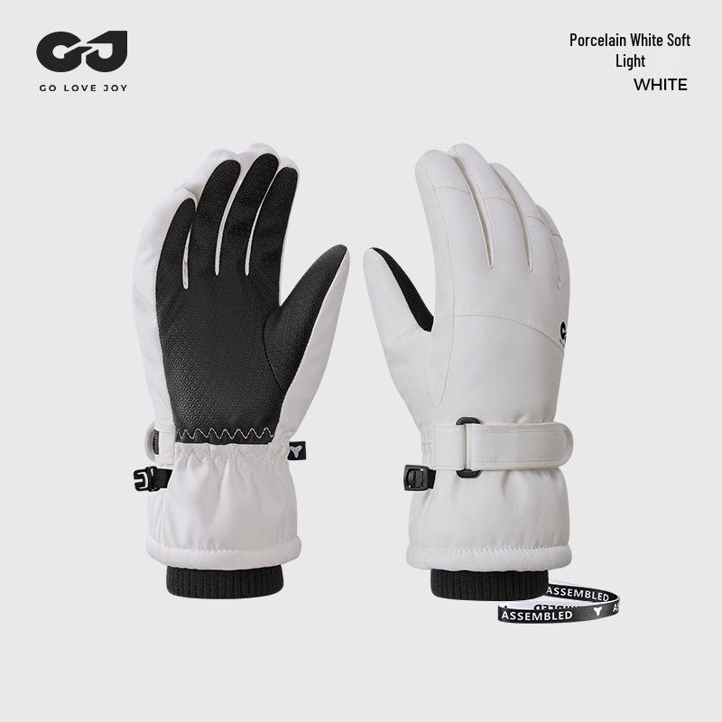 Kids' Waterproof Ski Gloves - Fleece Lined, Thickened Cotton for Winter Play
