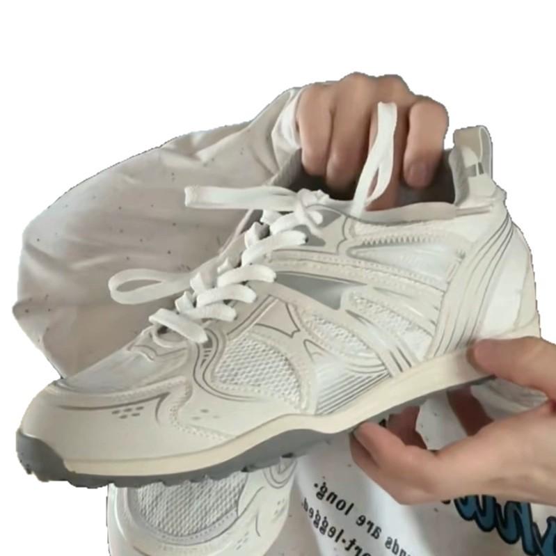 European Platform Dad Shoes Women's 2025 Spring New Casual Shoes Breathable Mesh Round Head Versatile Lightweight Single Shoes