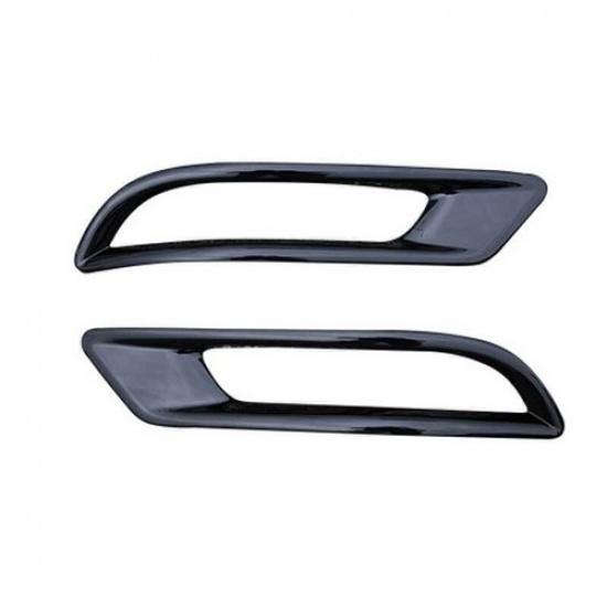 Fit For Honda CRV CR-V - Gloss Black Rear Fog Light Eyelid Molding Frame