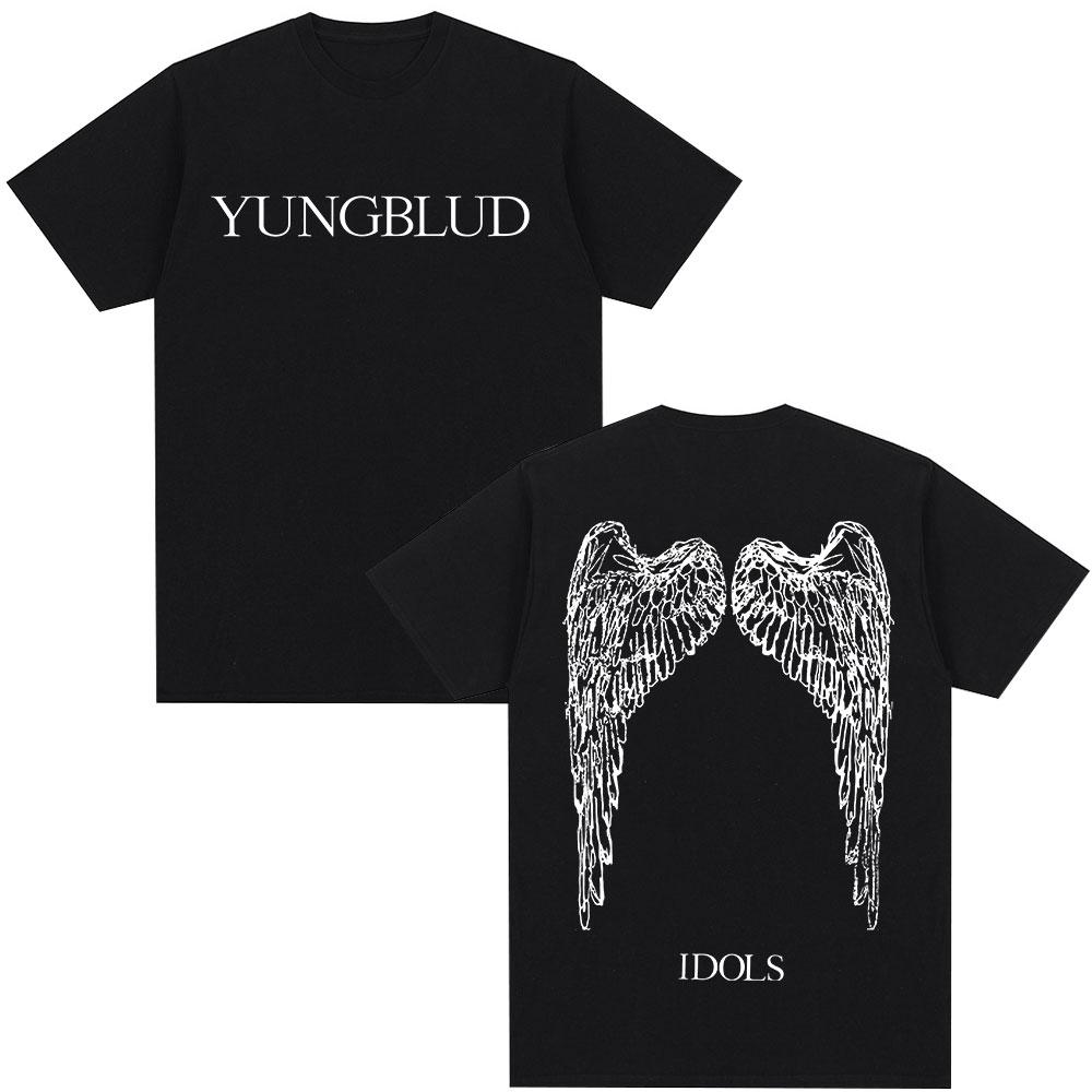 Yungblud IDOLS Wings Album Tour 2025 T Shirt Fans Gift Unisexs Women Hip Hop Short Sleeve Tshirts Oversized Casual Cotton Tshirt