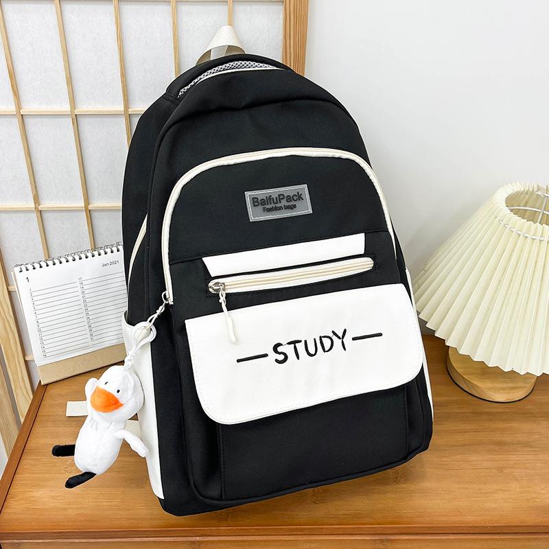 School Bag Elementary School Girl Burgundy Junior High School Backpack High School Student College Student Backpack