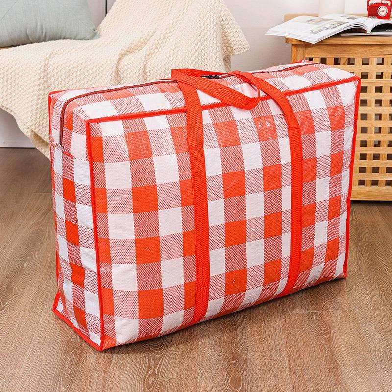 1/2pcs Heavy Duty Storage Bags with Zipper - Waterproof Foldable Moving Bags for Clothes, Blankets, Seasonal Decor