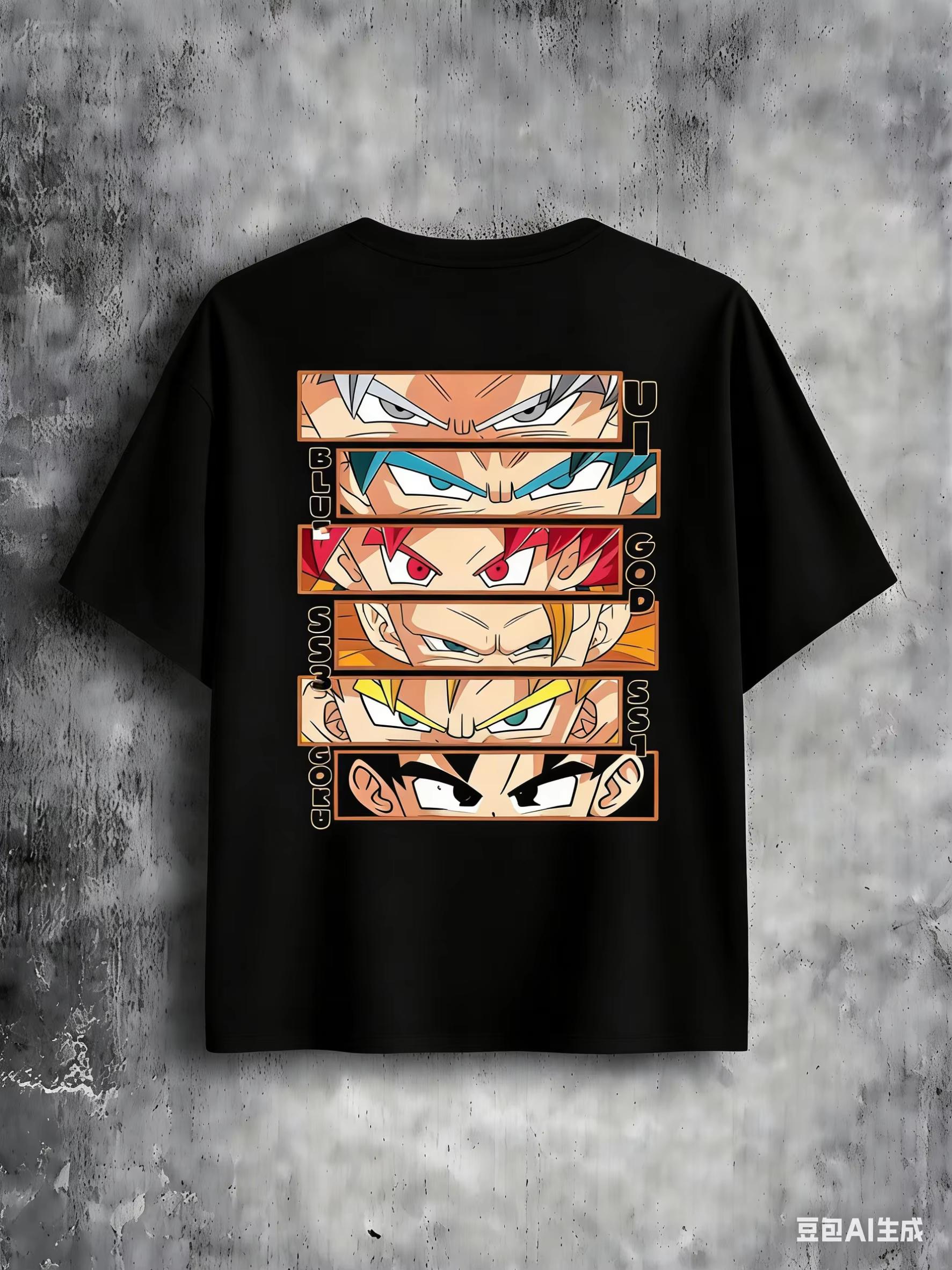 2026 Summer New Arrival Dragon Ball Goku Print Anime Casual Fashion Graphic Women And Men T-Shirt 4XL
