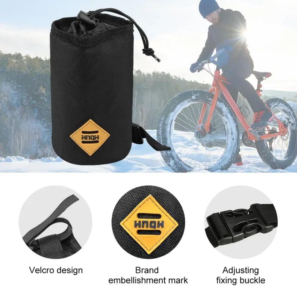 Water Bottle Bag Bike Front Handlebar Bag Panniers Cycling Pouch New Bicycle Handlebar Stem Bag