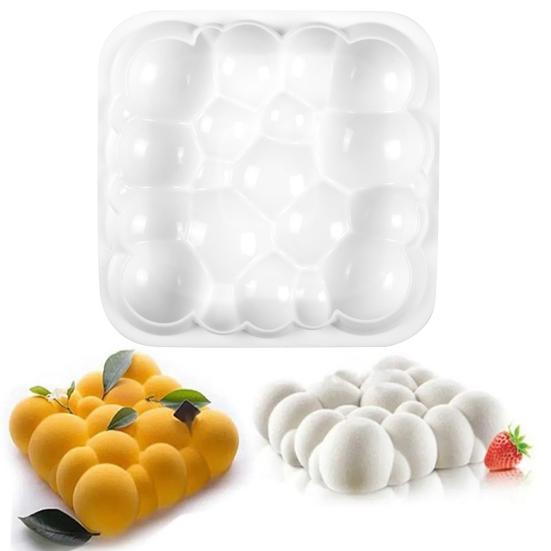 Cake Mold 3D Bubble Cloud Shape High Temperature Resistance Reusable Silicone Soap Pastry Dessert Mousse Mold Bakeware Tool