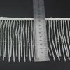 Handmade Beaded Long Tube Curtain Lace - 11cm Performance Dance Costume Accessory