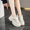 Fashion CRLAYDK Fashion Platform Mesh White Chunky Sneakers for Women Casual Dad Shoes Breathable Ladies Wedge Walking Sport Tennis