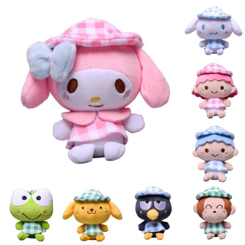 Cute Sanrios Kuromi Melody Cinnamoroll Plush Doll Pendant For Bag And Keychain Decoration