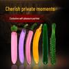 Seven-Color Crystal Glass Cucumber Dildo for Female Simulation and Erotic Insertion