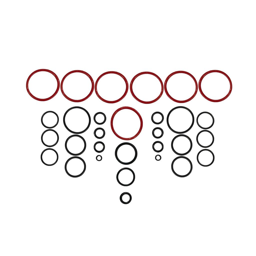 Air Suspension O-Ring Kit, Front Rear Air Suspension Valve Block O-Ring Seal Kit Fits for Land Rover LR3 LR4 Range Rover Sport