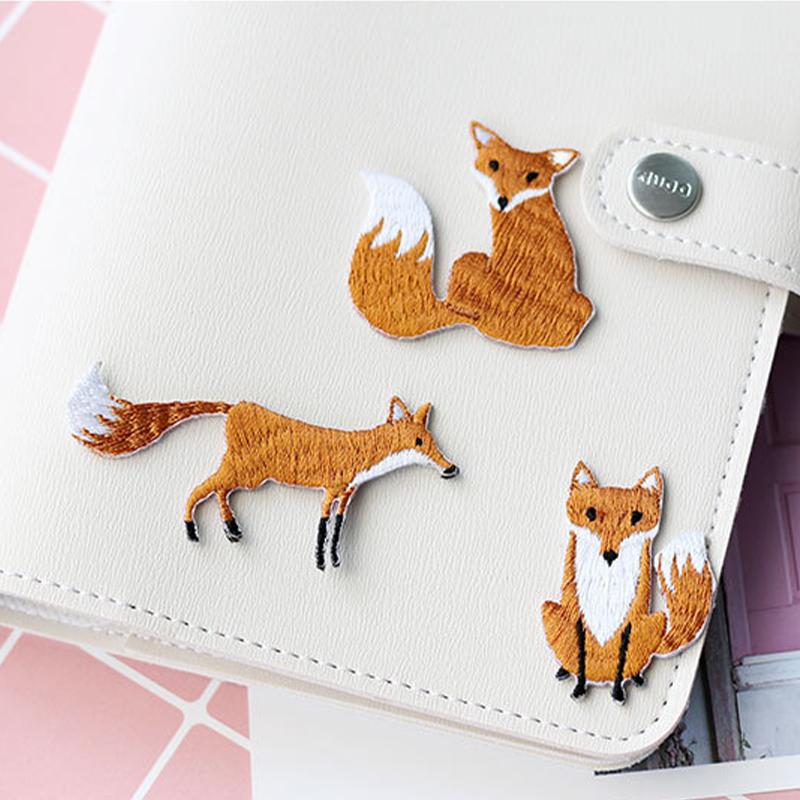 

Вышитые наклейки с лисой для одежды, шляпа, пальто, классические брюки, аксессуары для самостоятельного шитья, декора