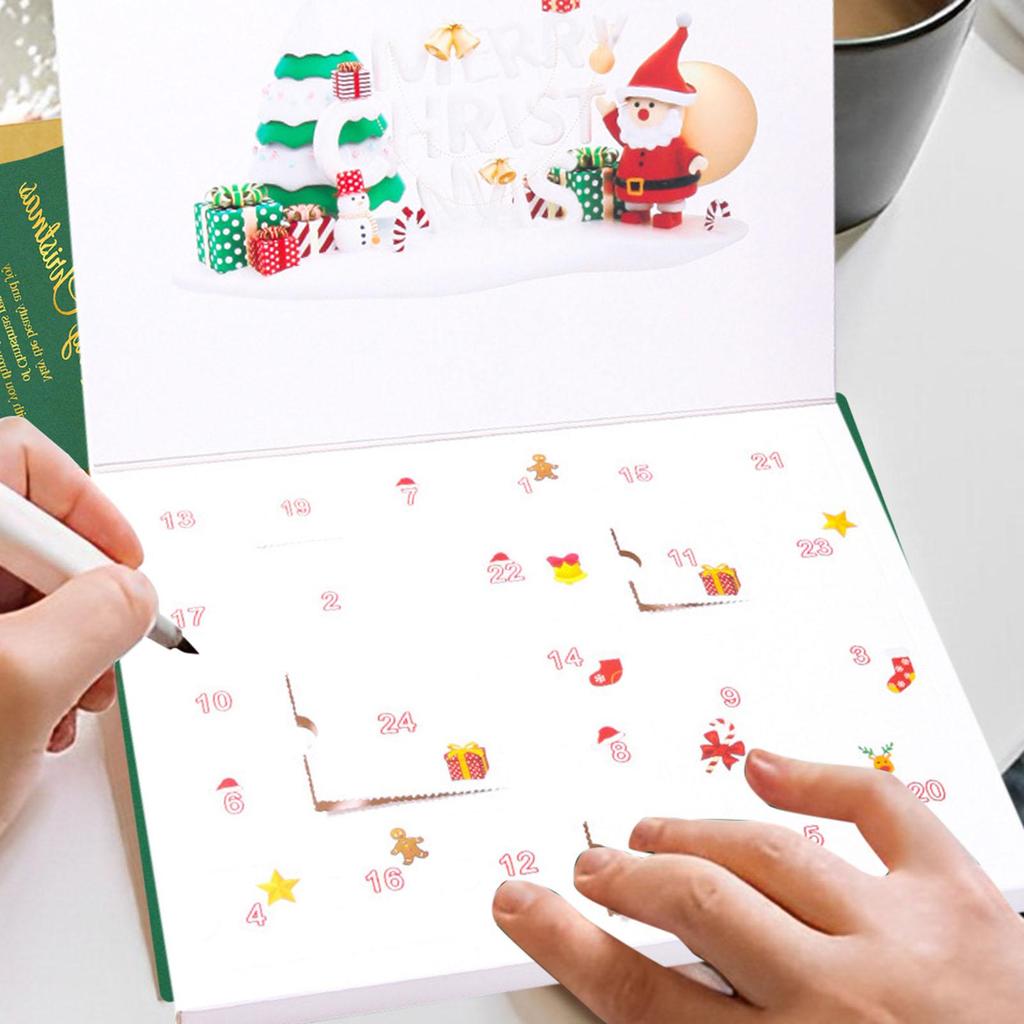 Jewelry Calendar Advent 24-Days Jewelry Countdown Christmas Countdown Calendar Bracelets Making Teens Girls Adults Vacation