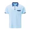 Men's 2024 Color Block Pocket Polo Shirt - Summer Sports Style