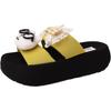 Fashion versatile cute cat cat thick bottom one-word drag female summer bow girl wear flat bottom slippers cool slippers